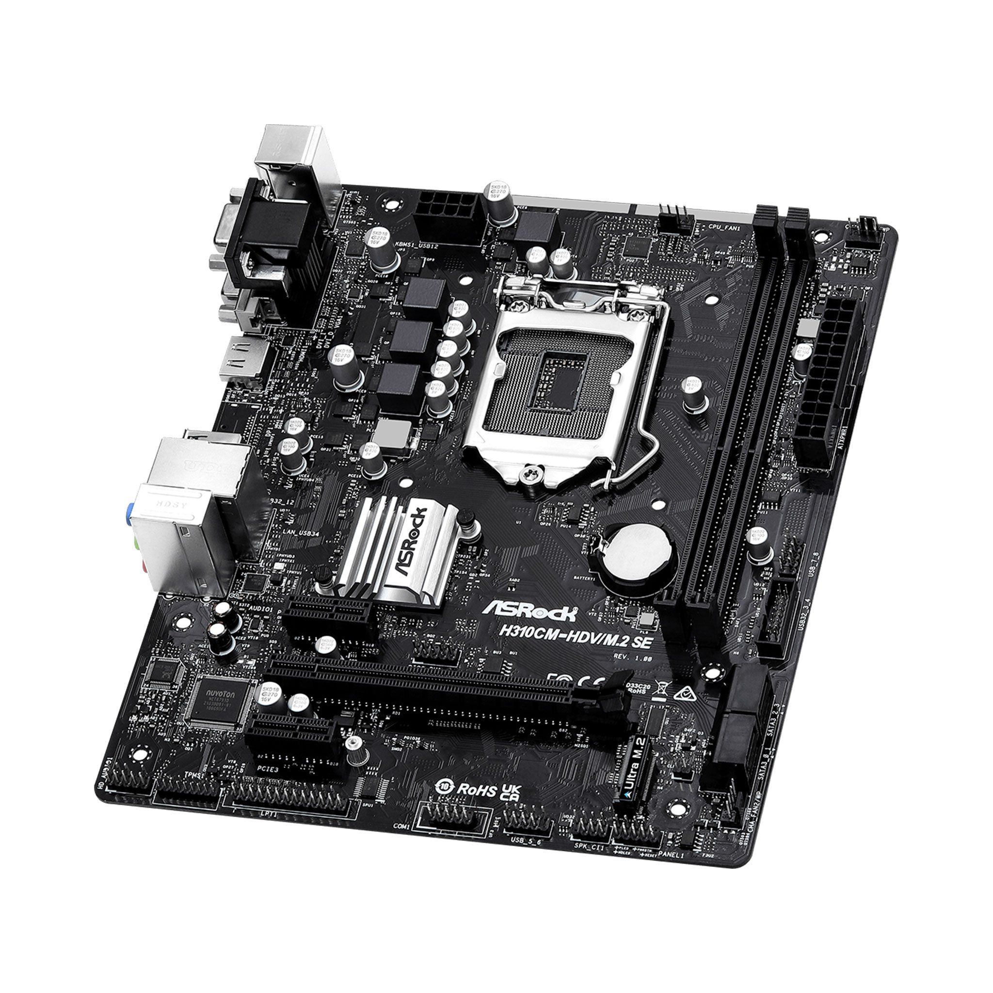 Mainboard ASRock H310CM-HDV/M.2 SE | Intel Q270, Socket 1151, Micro ATX, 2 khe DDR4