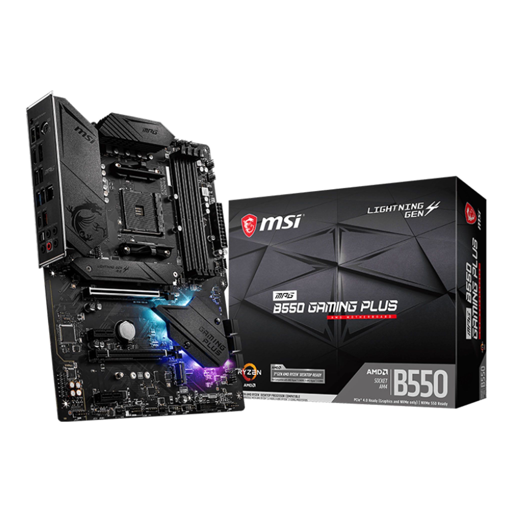 Mainboard MSI MPG B550 Gaming Plus | AMD B550, AM4, ATX, 4 khe DDR4