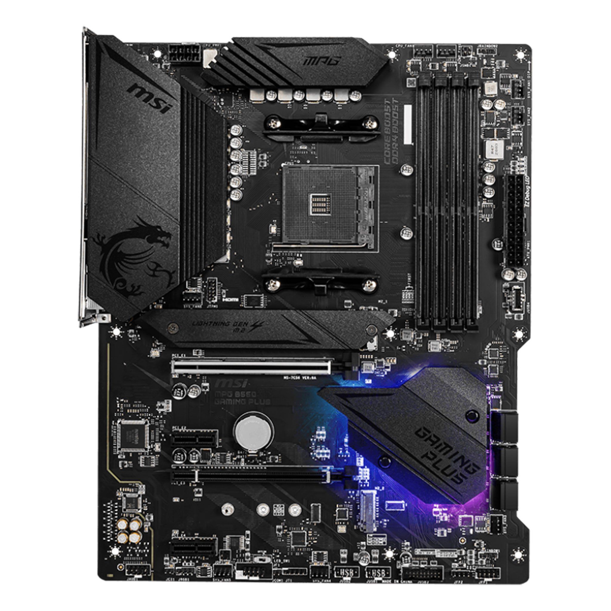 Mainboard MSI MPG B550 Gaming Plus | AMD B550, AM4, ATX, 4 khe DDR4