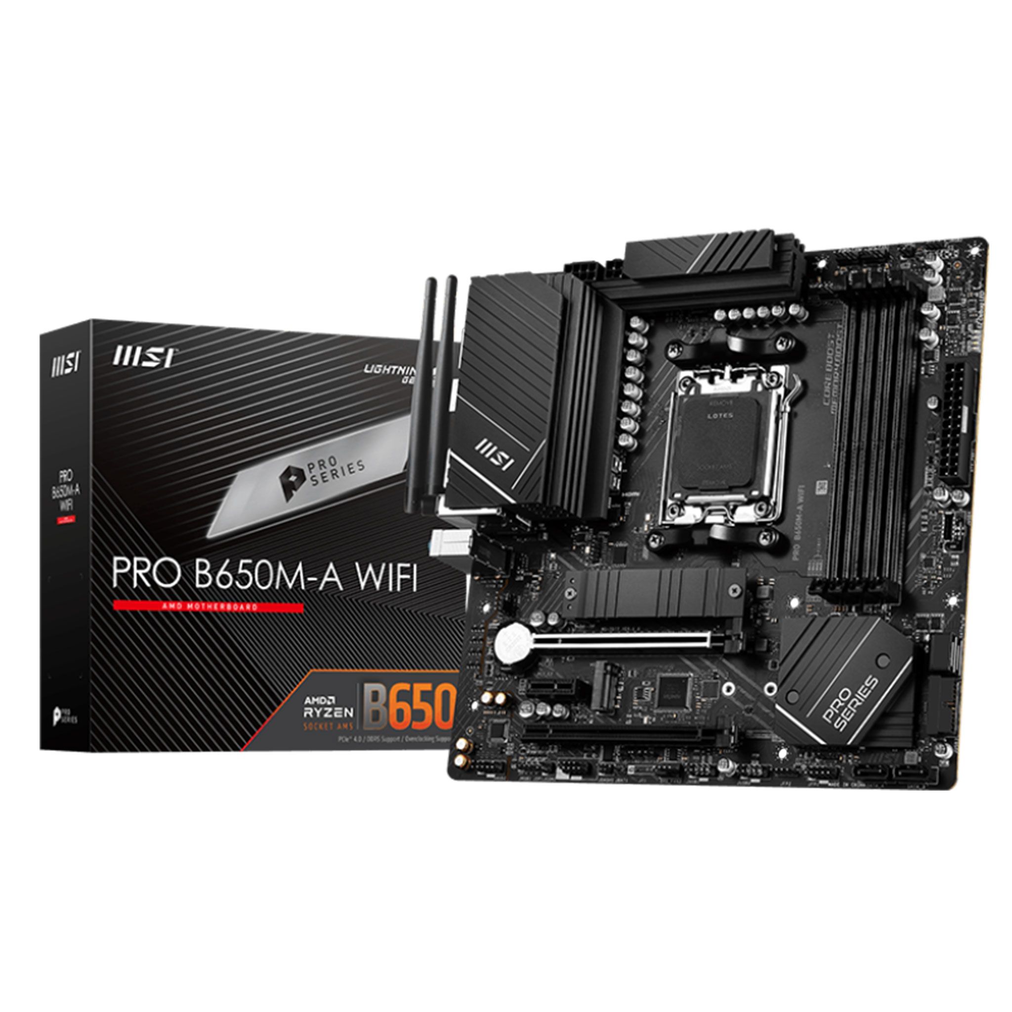 Mainboard MSI Pro B650M-A WiFi | AMD B650, Socket AM5, mATX, 4 khe DDR5