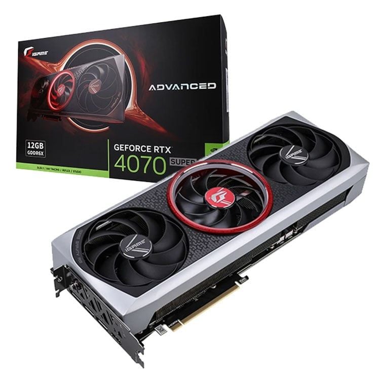 Card màn hình VGA Colorful iGame GeForce RTX 4070 Super Advanced OC-V 12GB