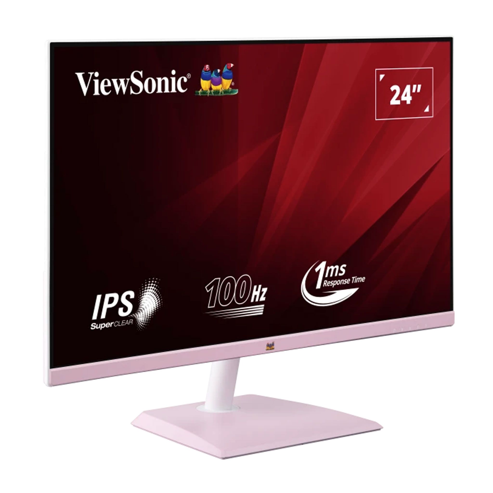 Màn hình Viewsonic VA2436-H-PN Hồng | 24 inch, Full HD, IPS, 100Hz, 1ms, phẳng