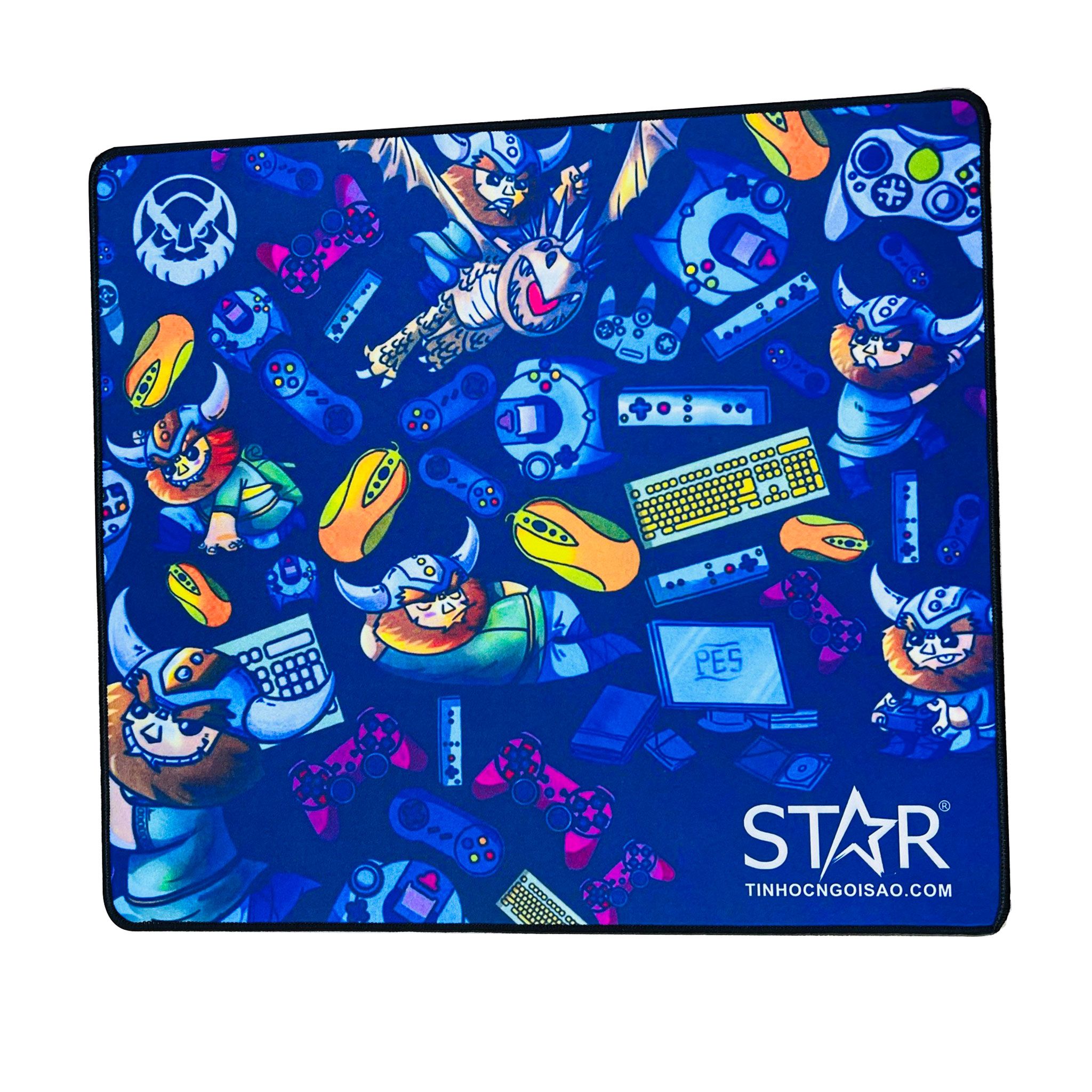 Lót chuột Star Gaming cao cấp - Xanh | Kích thước 45 x 40 x 0.4 cm