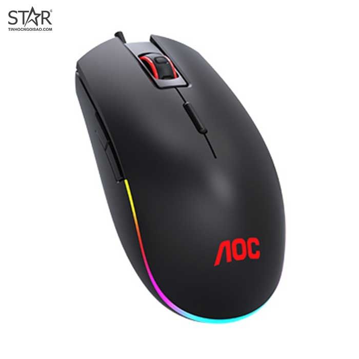 Chuột AOC GM500 RGB Gaming (Đen)