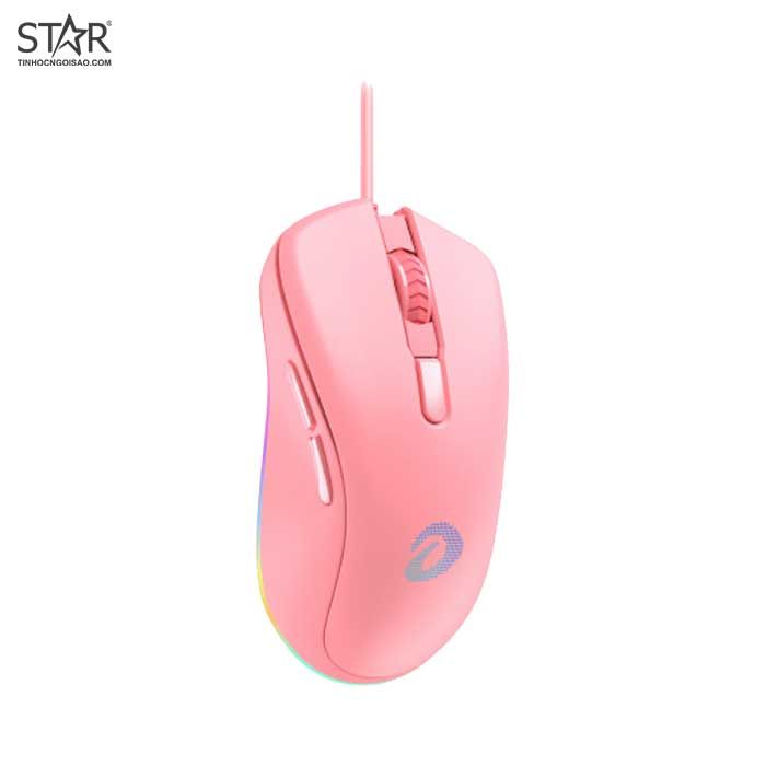 Chuột Dare-U EM908 Queen Pink RGB Gaming (Hồng)