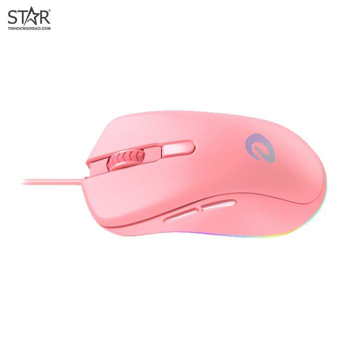 Chuột Dare-U EM908 Queen Pink RGB Gaming (Hồng)