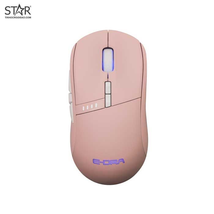 Chuột Không Dây E-Dra EM620W Pink Gaming RGB Wireless (Hồng)