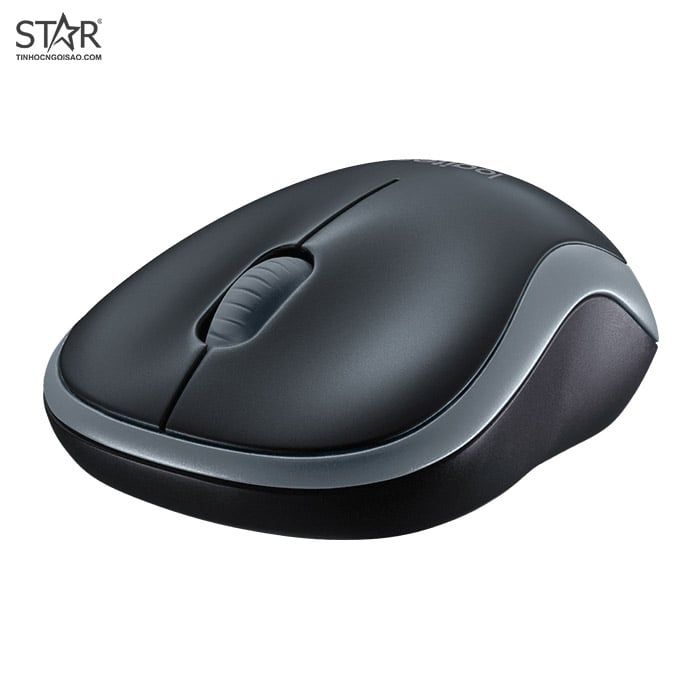 Chuột Văn Phòng Không Dây Logitech M185 Optical Wireless (Xám)