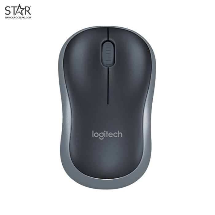 Chuột Văn Phòng Không Dây Logitech M185 Optical Wireless (Xám)