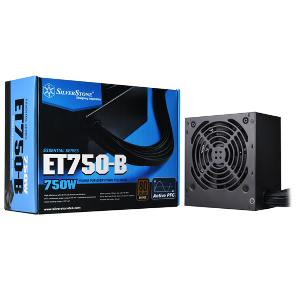 Nguồn SilverStone ET750 750W 80Plus Bronze (SST-ET750-B)