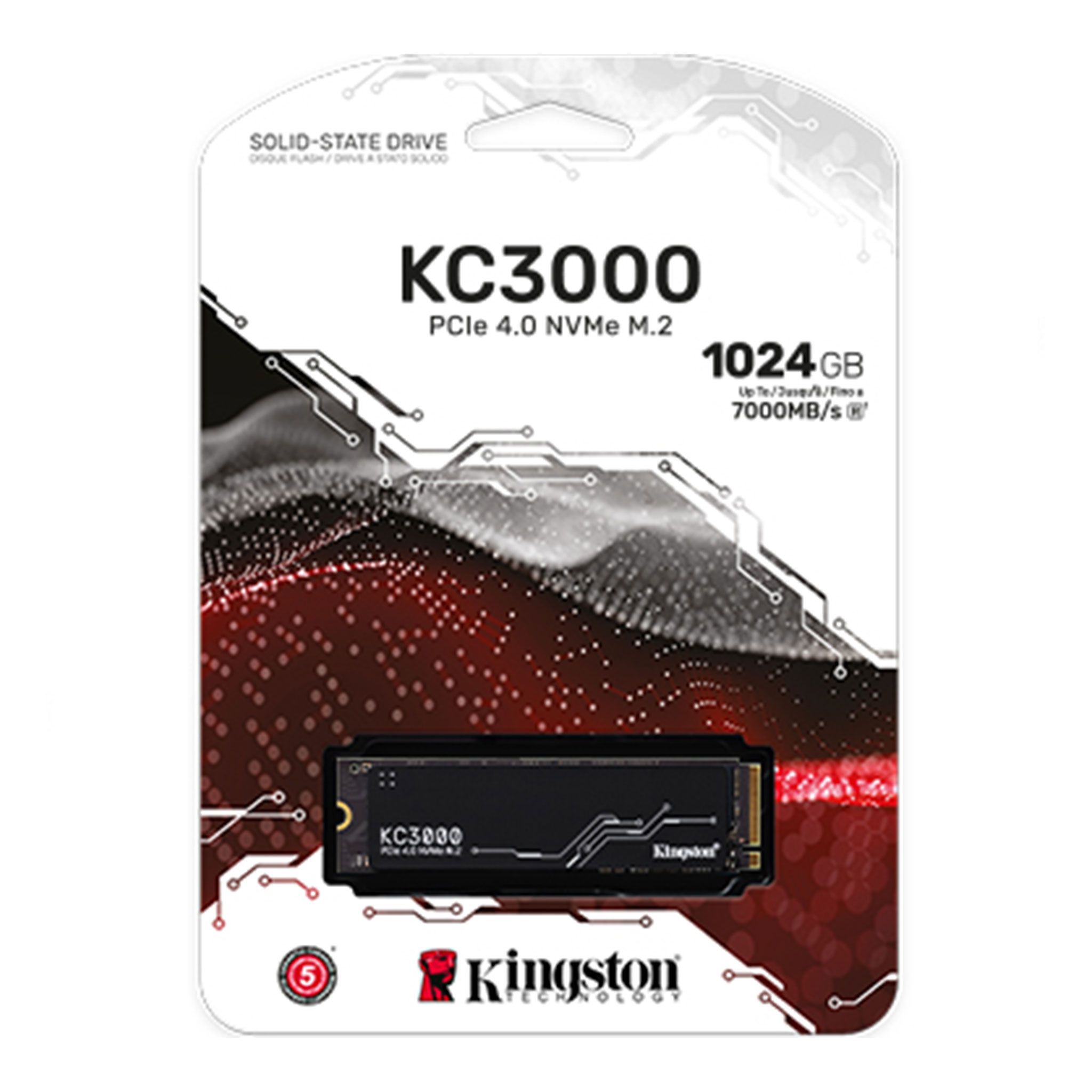 Ổ cứng SSD Kingston KC3000 1TB | M.2 PCIe, Gen4 x 4, NVMe (SKC3000S/1024G)
