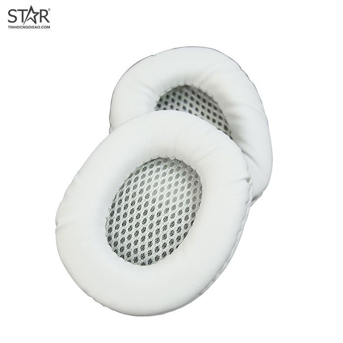 Ốp Tai Nghe Cao Su Bầu Dục 9.5cm (Trắng)