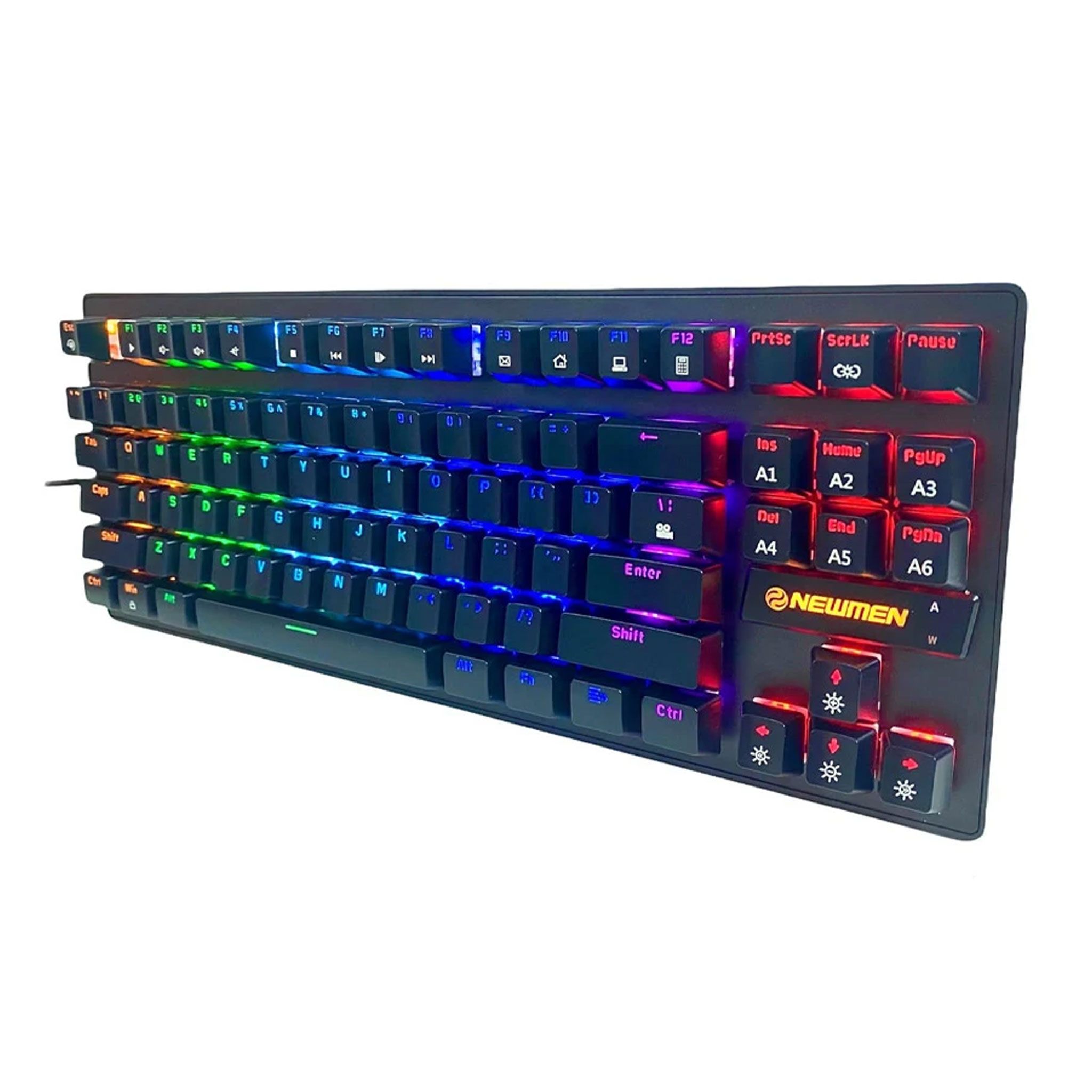 Bàn phím cơ Gaming Newmen GE87 Black | Red Switch, Tenkeyless