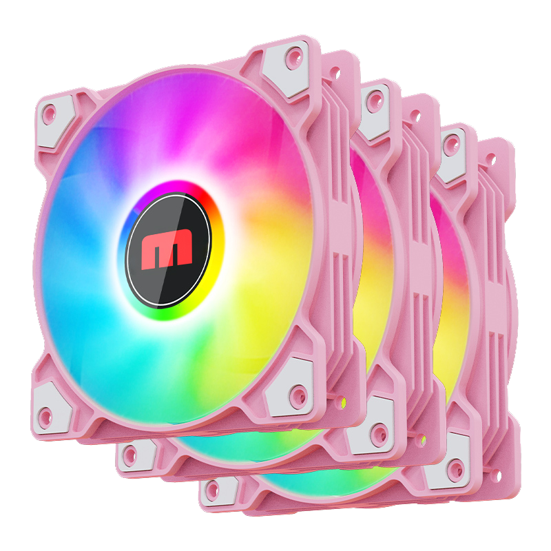 Fan Case Magic FC-01 Auto RGB - Hồng | Cắm nguồn trực tiếp, chuyển màu