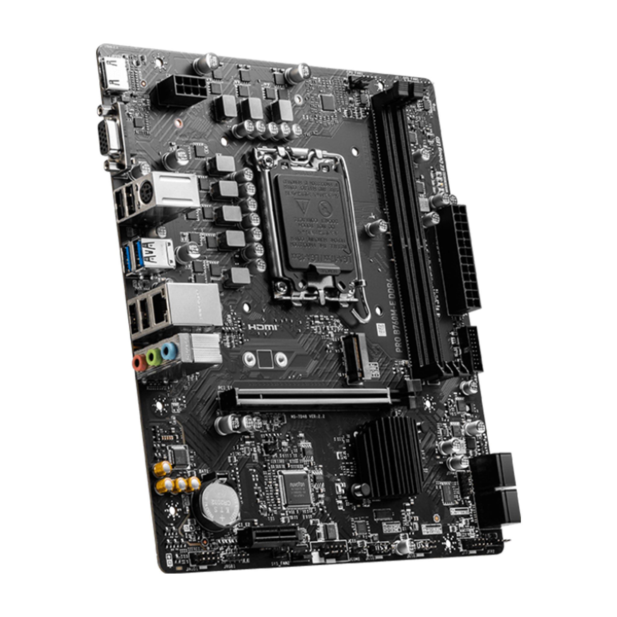 Mainboard MSI PRO B760M-E DDR4 | Intel B760, Socket 1700, mATX, 2 khe DDR4