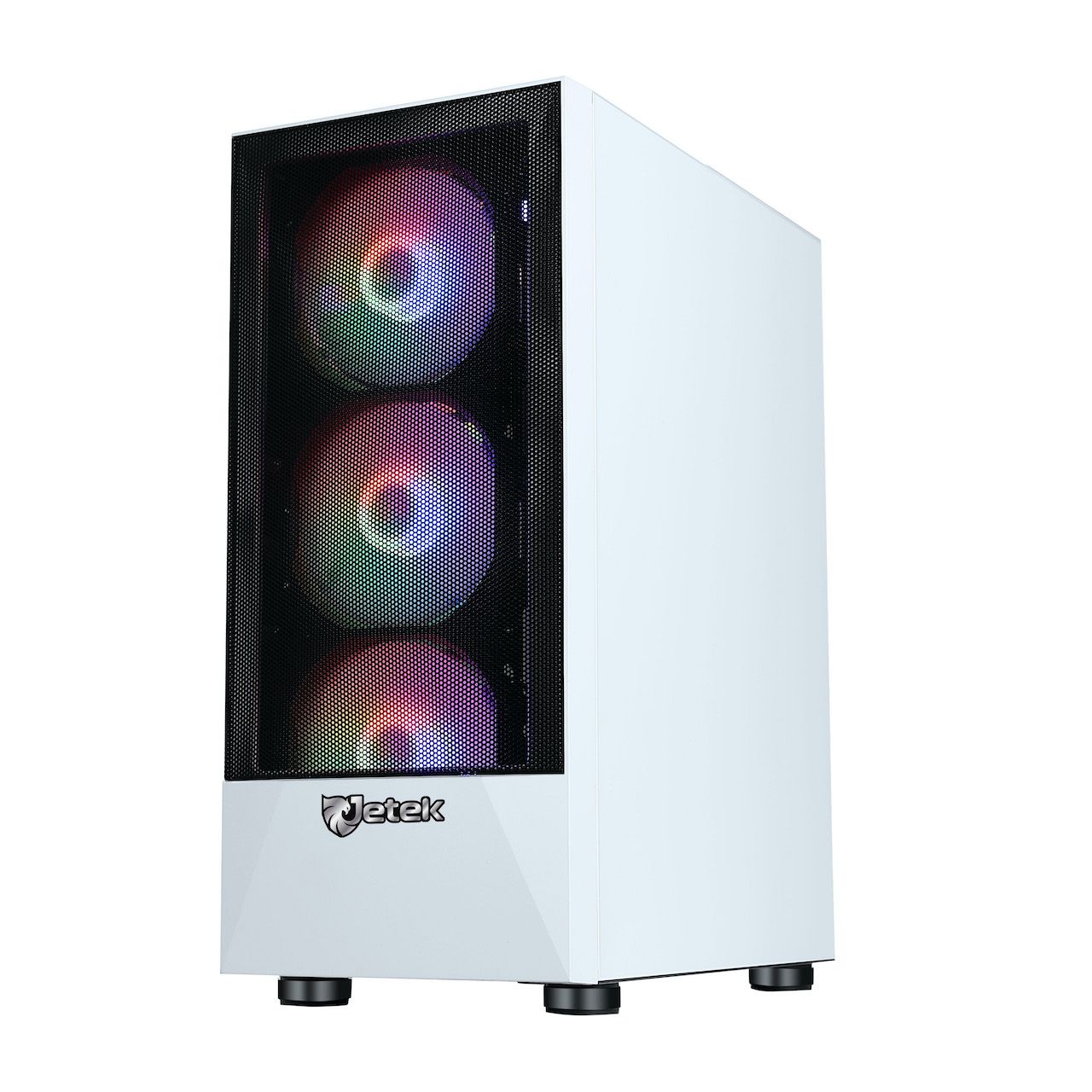 Thùng máy Case Jetek Squid Game - R3 White | Trắng, Kèm 3 Fan RGB