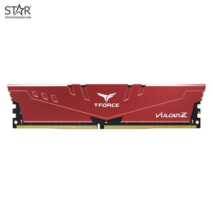 Ram DDR4 TeamGroup 8GB 3200Mhz T-Force Vulcan Z Gaming (1x 8GB) (TLZRD48G3200HC16C01) (Đỏ)