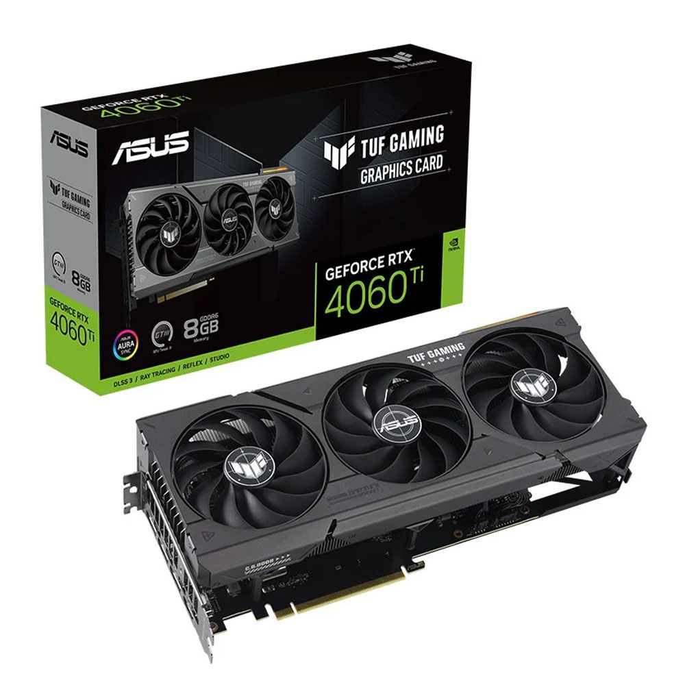 Card màn hình VGA ASUS TUF Gaming GeForce RTX 4060 Ti 8GB GDDR6 (TUF-RTX4060TI-8G-GAMING)