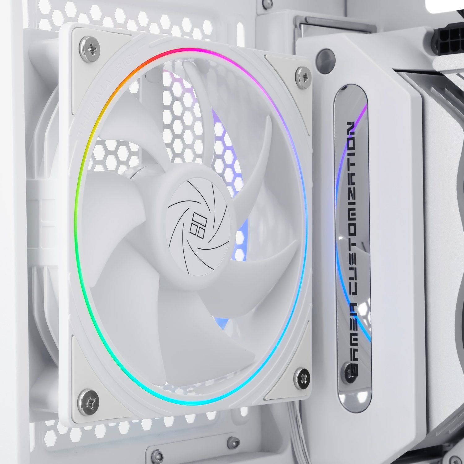 Fan Case Thermalright TL-S12W Trắng | ARGB - Ring LED