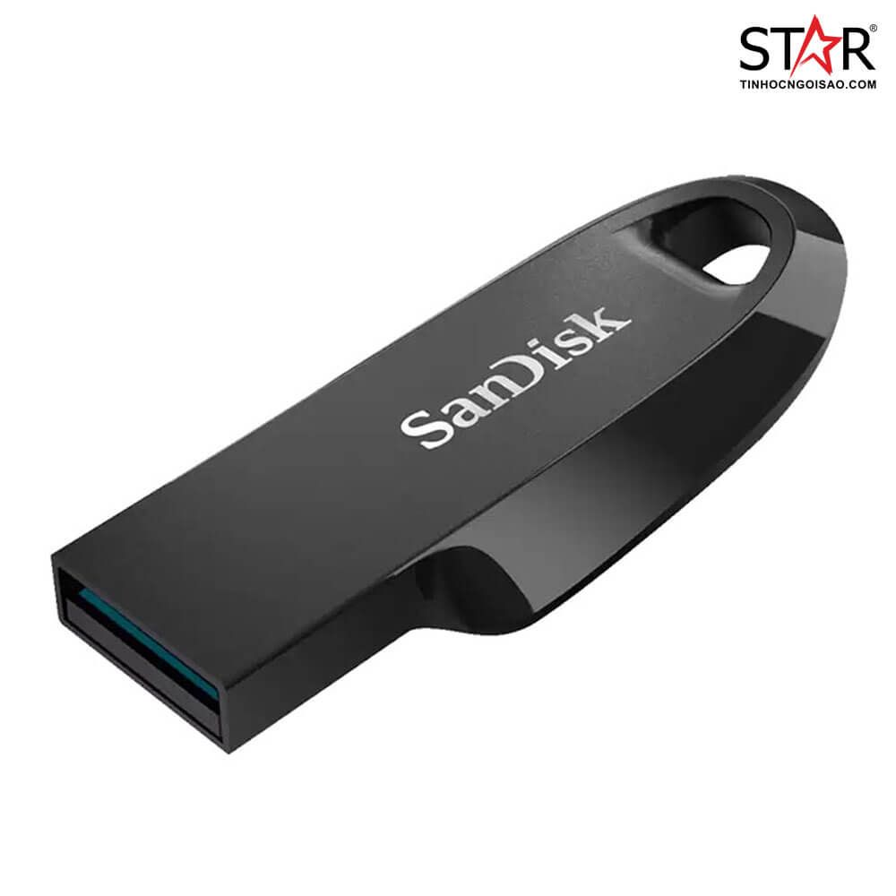 USB SanDisk Ultra Curve Gen1 Flash Drive CZ550 64GB USB 3.2 Black