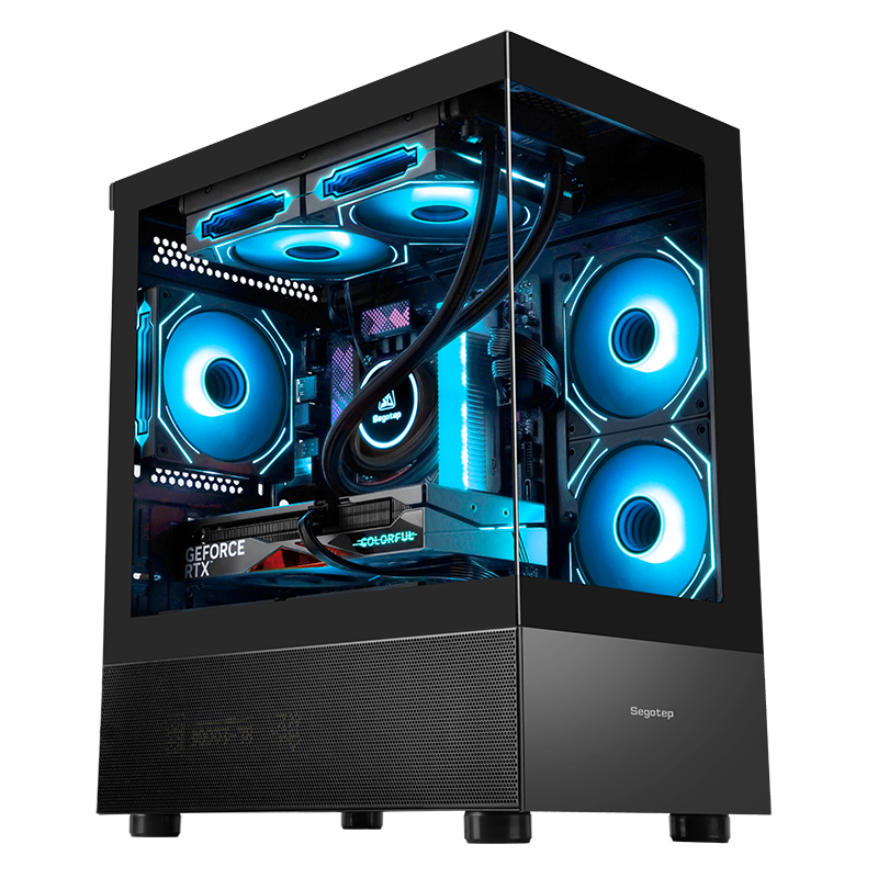 Thùng máy Case Segotep Endura 240S - Đen | M-ATX, không fan