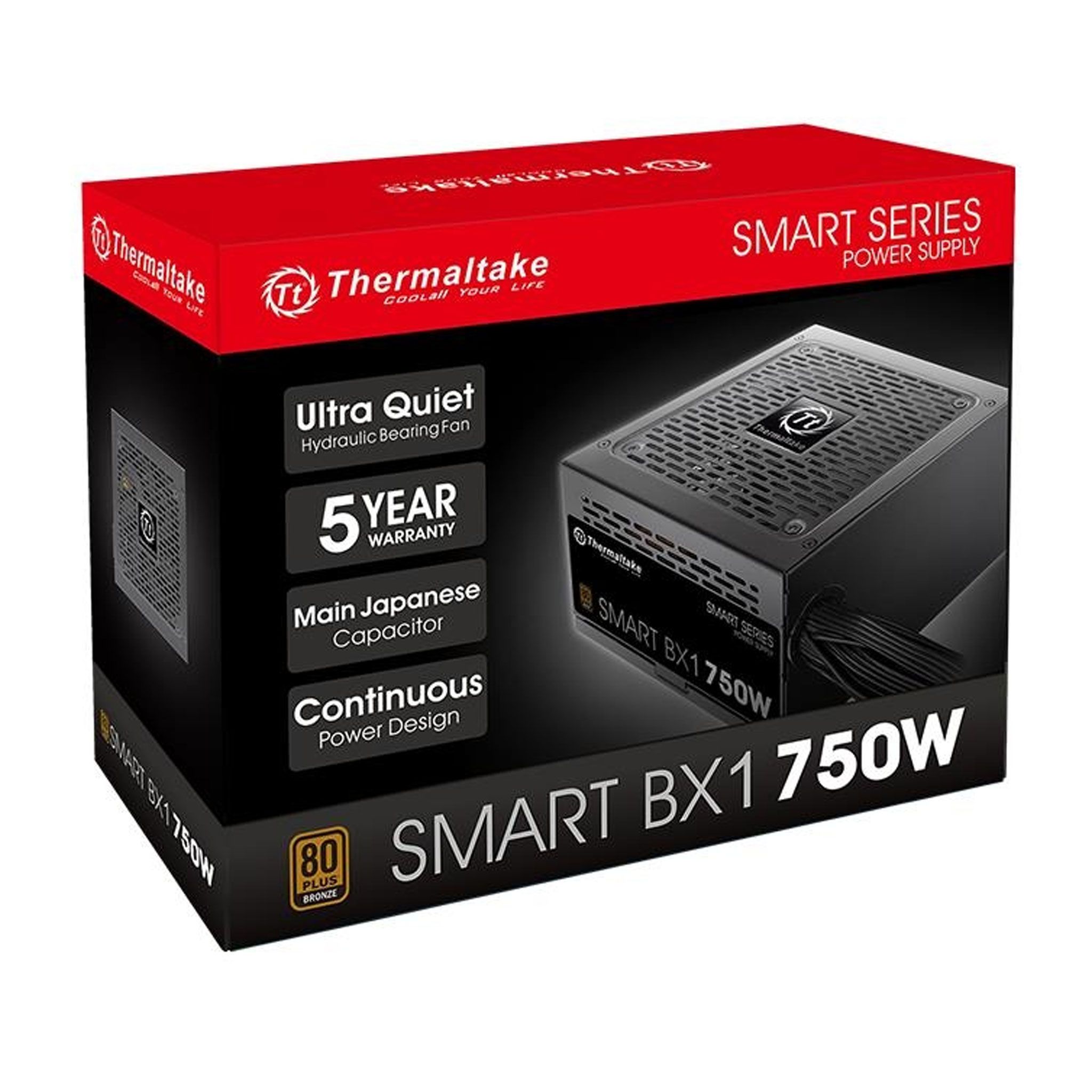 Nguồn Thermaltake Smart BX1 | 750W 80 Plus Bronze, Non Modular (PS-SPD-0750NNFABx-1)