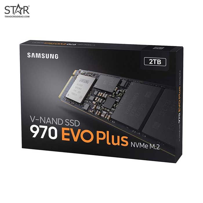 Ổ cứng SSD 2TB Samsung 970 EVO Plus M.2 NVMe PCIe Gen3x4 (MZ-V7S2T0BW) Chính Hãng