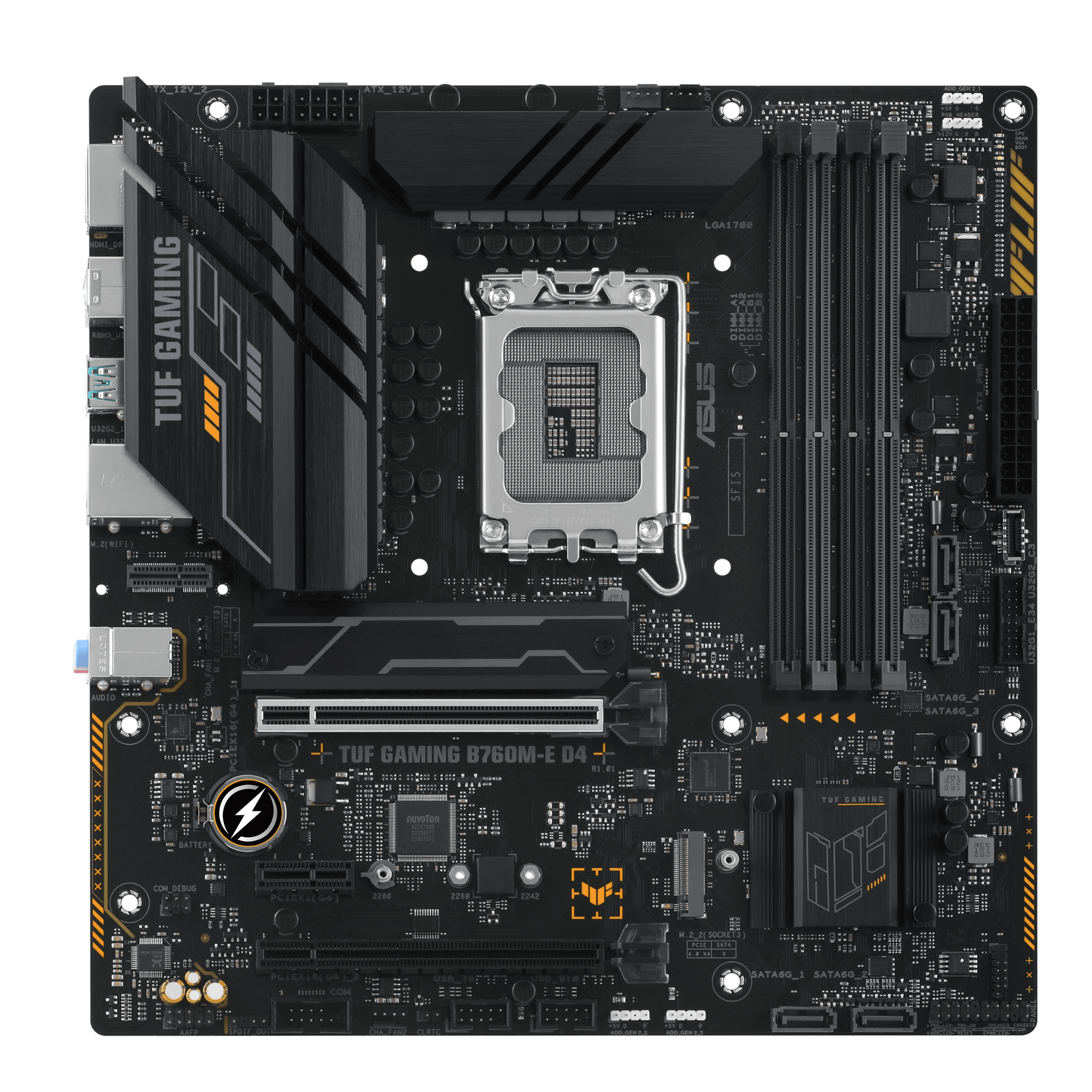 Mainboard ASUS TUF GAMING B760M-E D4 | Intel B760, Socket 1700, mATX, 4 khe DDR4