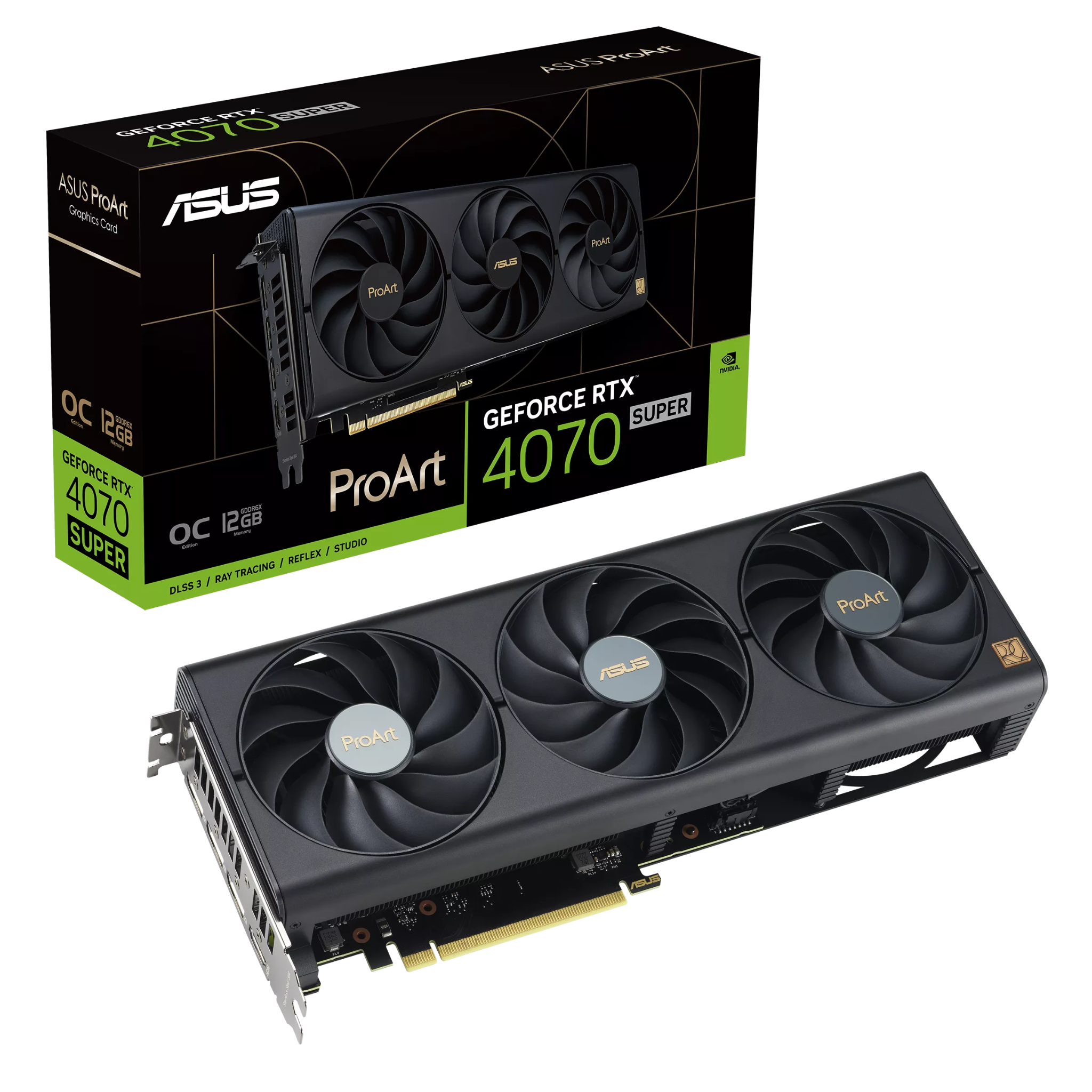 Card màn hình VGA ASUS ProArt GeForce RTX 4070 SUPER 12GB GDDR6X OC Edition