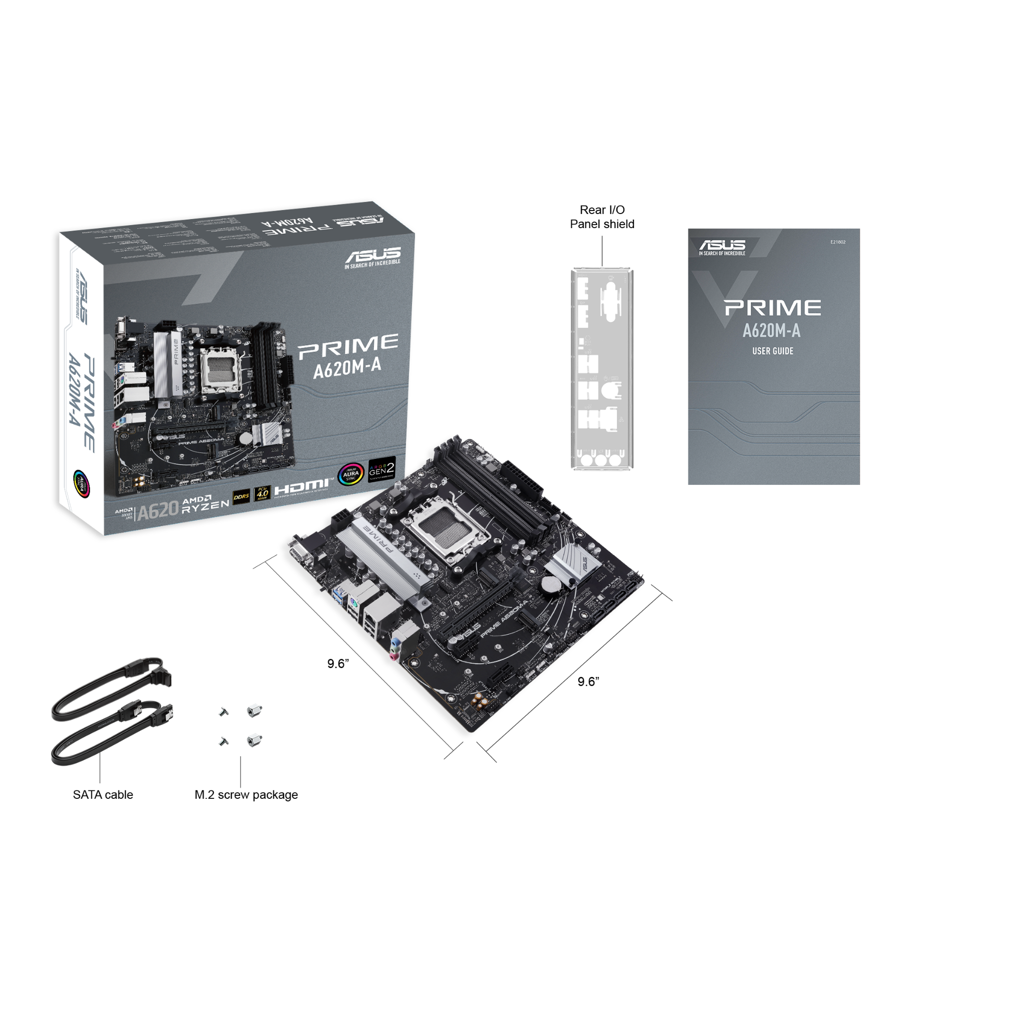 Mainboard Asus PRIME A620M-A | AMD A620, Socket AM5, M-ATX, 4 khe DDR5