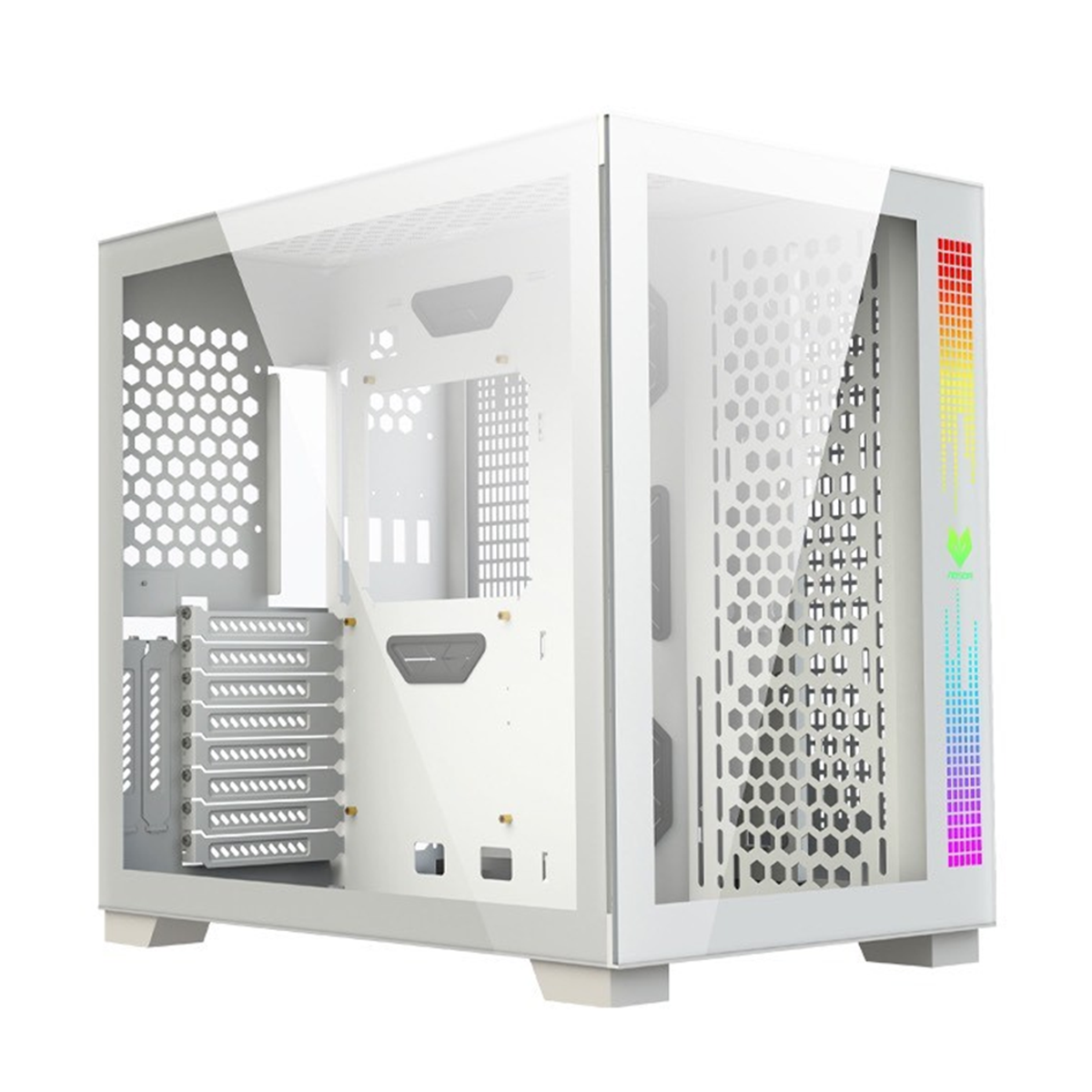 Thùng máy Case Coolmoon Aosor Pro | Trắng, Full ATX, Không Fan