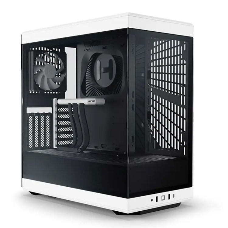 Thùng máy Case Hyte Y40 Black White - Kèm sẵn cáp Riser PCIe 4.0 (CS-HYTE-Y40-BW)