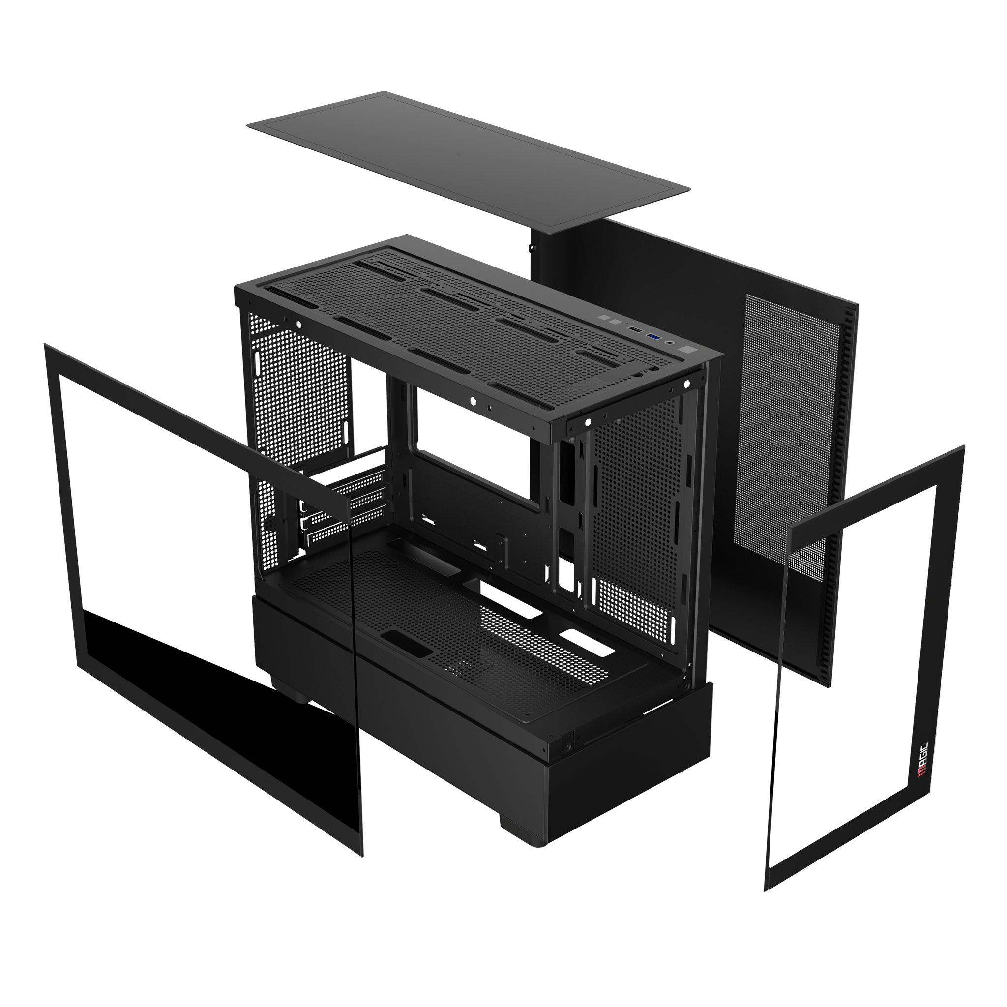 Thùng máy Case Magic MIX Tower Pro | Đen, AIO 360, không kèm fan