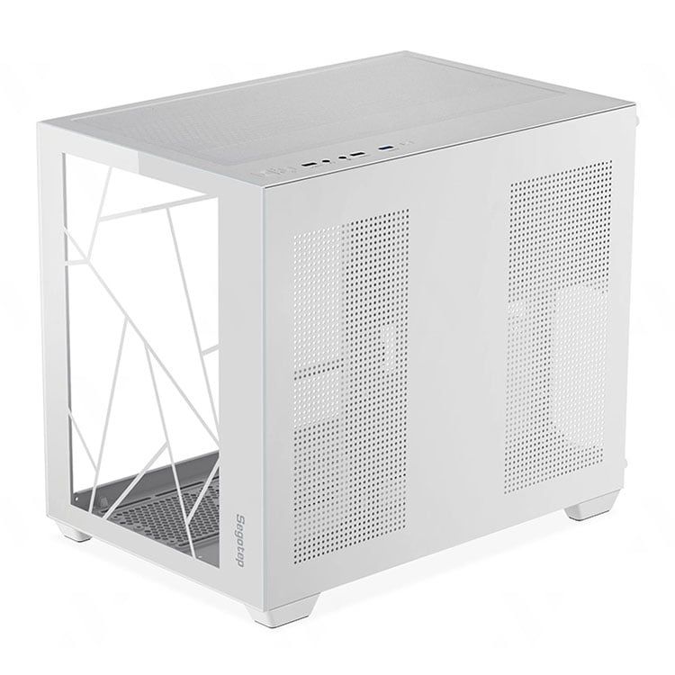 Thùng máy Case Segotep Lumi II | M-ATX, ITX, Đen / Trắng