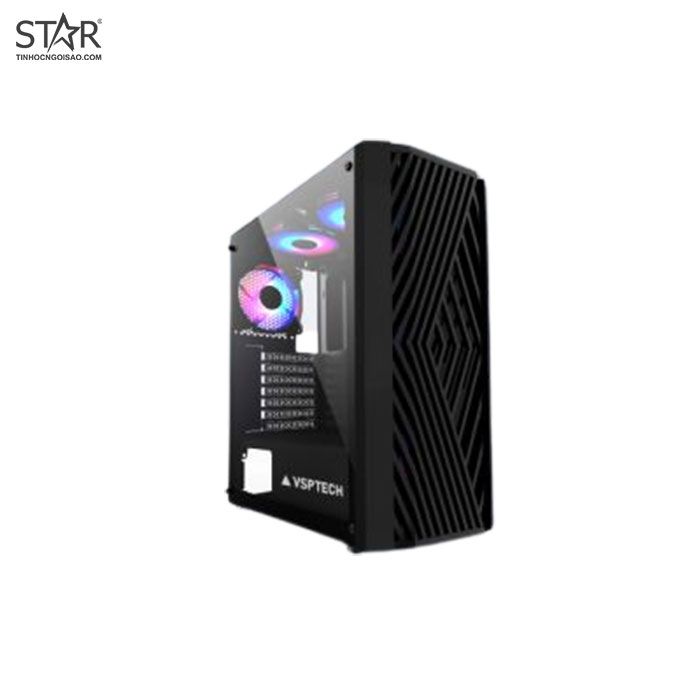 Thùng máy Case VSPTech KA-300 Mid Tower (Đen)