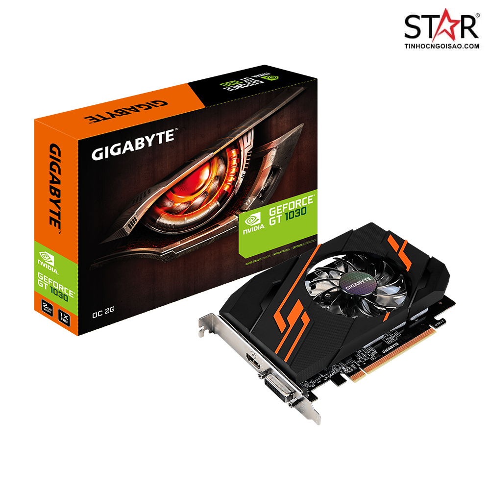 VGA Gigabyte GT 1030 2GB GDDR5 Giga OC 1FAN (GV-N1030OC-2GI)