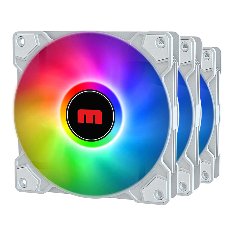 Fan Case Magic FC-01 Auto RGB - Trắng | Cắm nguồn trực tiếp, chuyển màu