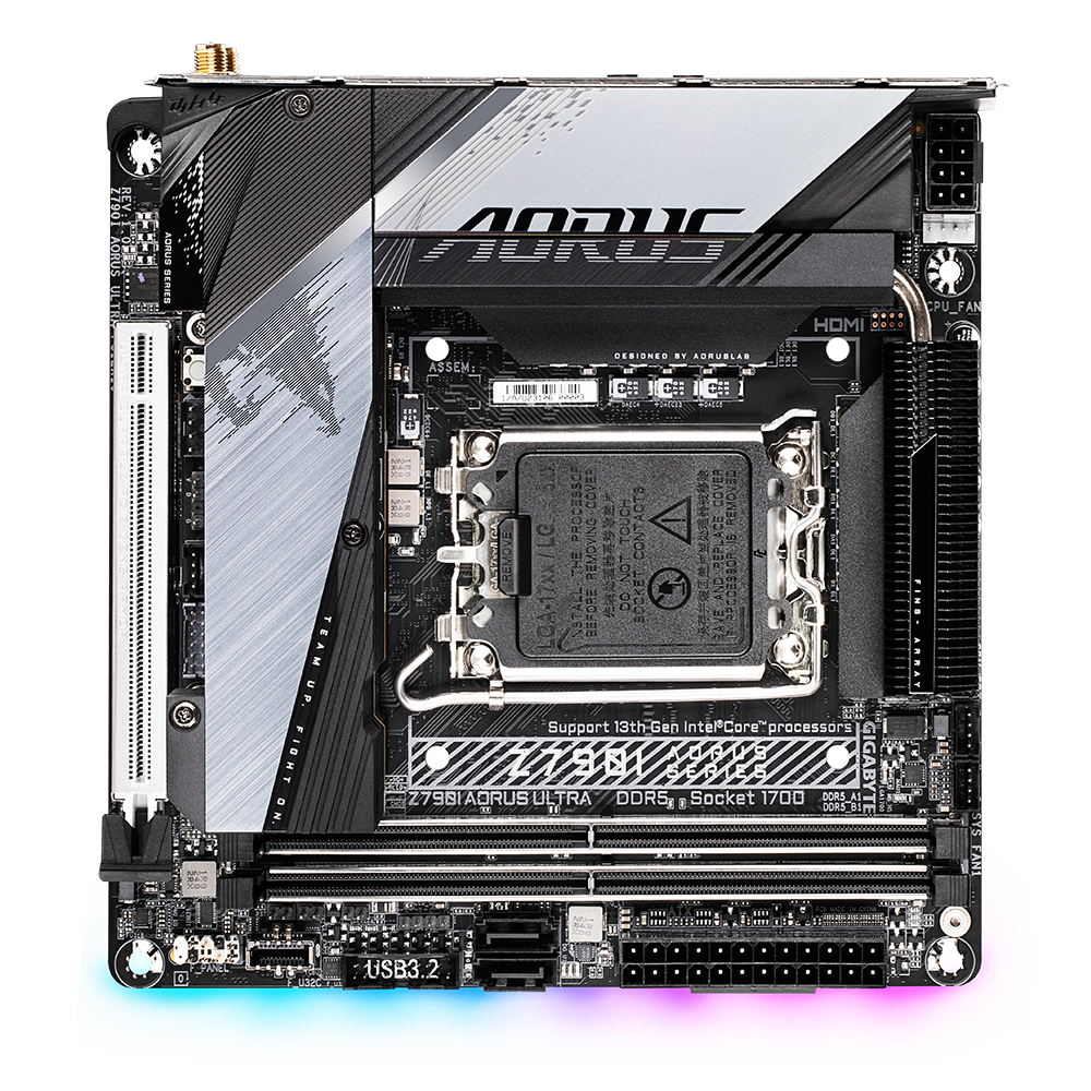 Mainboard Gigabyte Z790I Aorus Ultra (rev. 1.0) | Intel Z790, Socket 1700, Mini-ITX, 2 khe DDR5