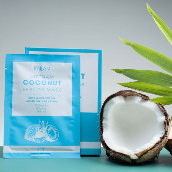 Mặt nạ Dừa dưỡng trắng & phục hồi da LAM COCONUT PEPTIDE