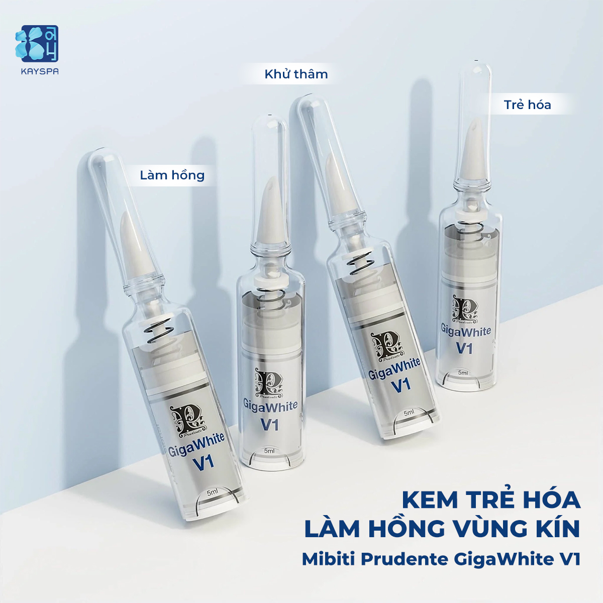 Kem trẻ hóa làm hồng vùng kín Mibiti Prudente GigaWhite V1