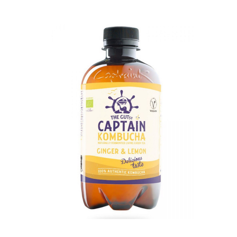 Trà kombucha hữu cơ the Gutsy Captain vị chanh gừng