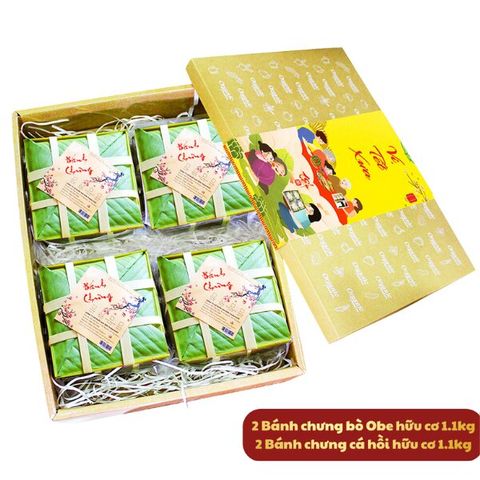 [set truyền thống 2] hộp quà bánh chưng