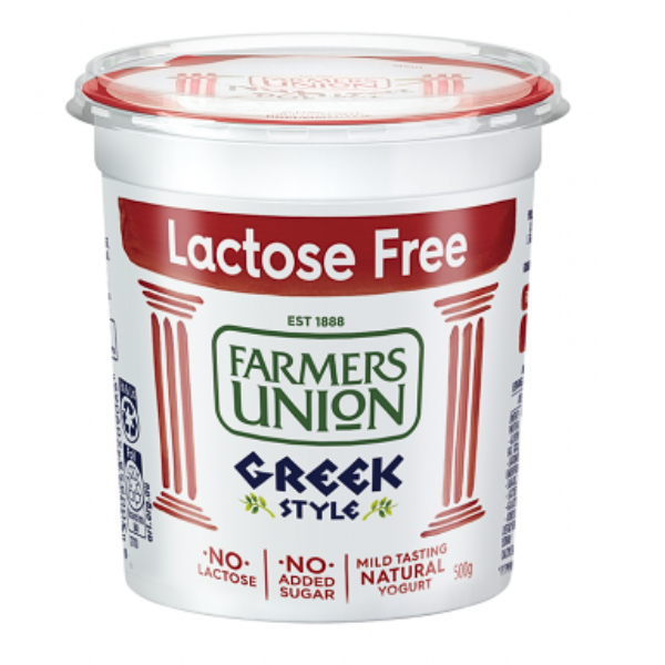 Sữa chua hy lạp tách đường lactose farmers union greek style lactose free yogurt 500g