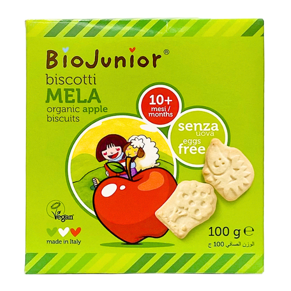 Bánh ăn dặm hữu cơ cho bé vị táo Bio Junior 100g