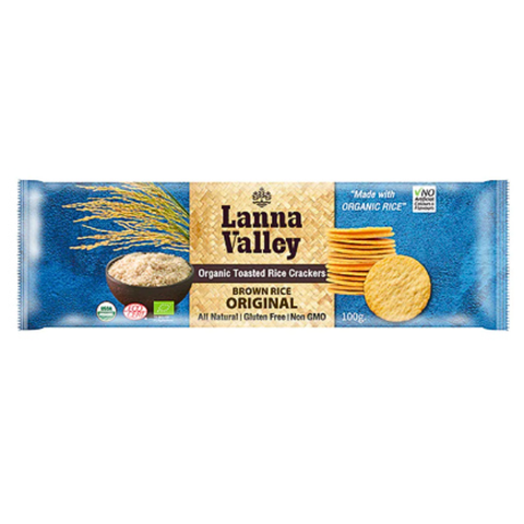 Bánh gạo nguyên chất hữu cơ lanna valley 100g