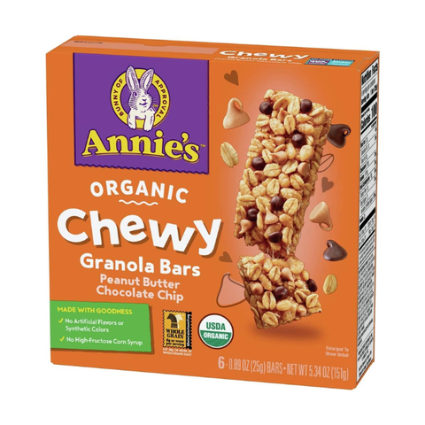 Bánh ngũ cốc thanh Annie's organic Chewy Ganola Bars 151g