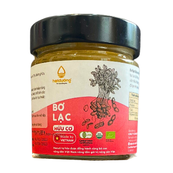 Bơ lạc hữu cơ hanuti 120g