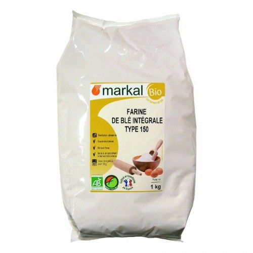 Bột mì nguyên cám hữu cơ t150 Markal 1kg