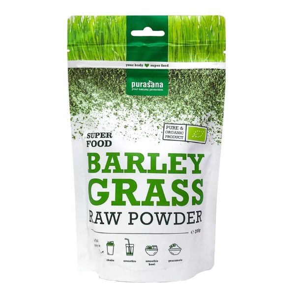 Bột mạ đại mạch hữu cơ barley grass Purasana 200g