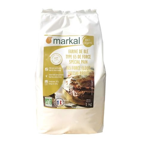 Bột mì hữu cơ t65 Markal 1kg (protein > 13%)